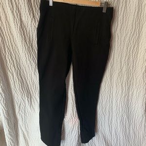 Women’s flat front black dress pants (trouser)